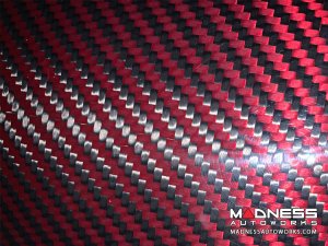Maserati Grecale Mirror Covers - Carbon Fiber - Caps - Feroce Carbon - Red Carbon